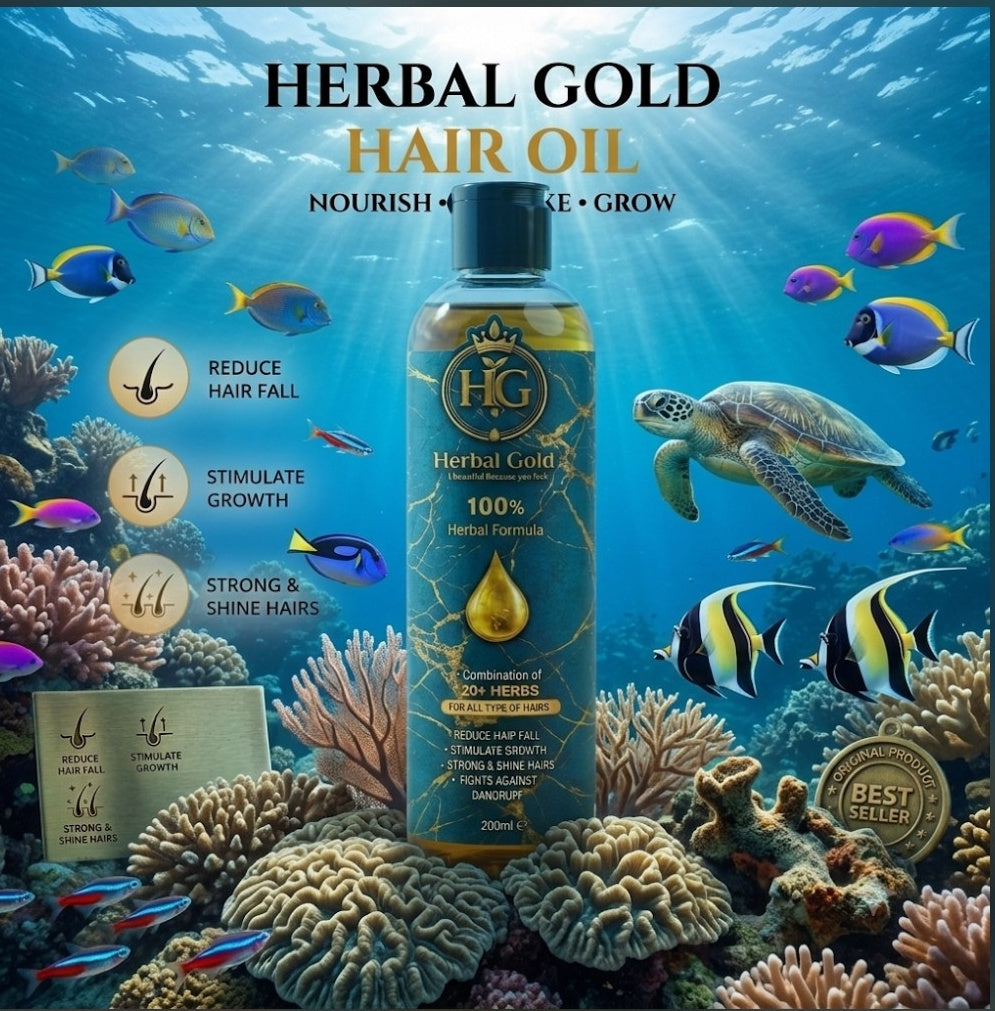 Herbal Gold Hair Oil